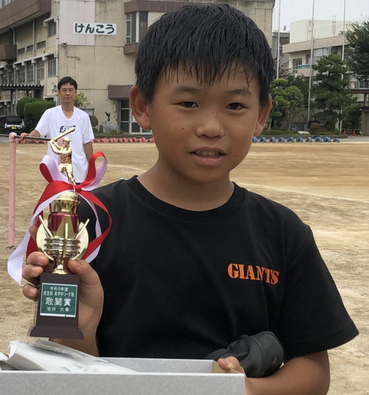 大隼選手が敢闘賞に選ばれました